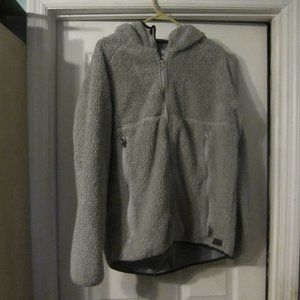 Zip up fleece hooded jacket